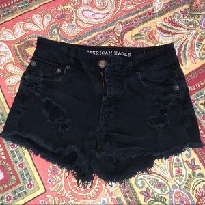 !! AMERICAN EAGLE !! HIGH-WASTED SHORTS !!